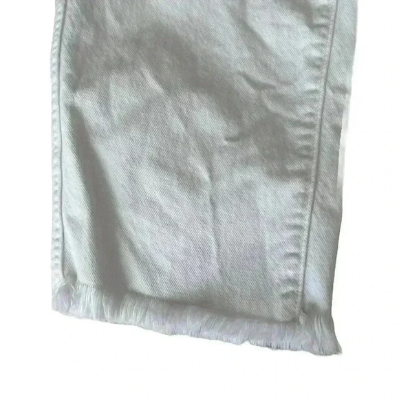 7 For all Mankind -High Waist Cropped Straight white Jeans Women’s Size 30 - Picture 12 of 12